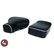 VESPA TSR Front Saddle Seat Navy Blue/Cream PX/Sprint/VBB/LML
