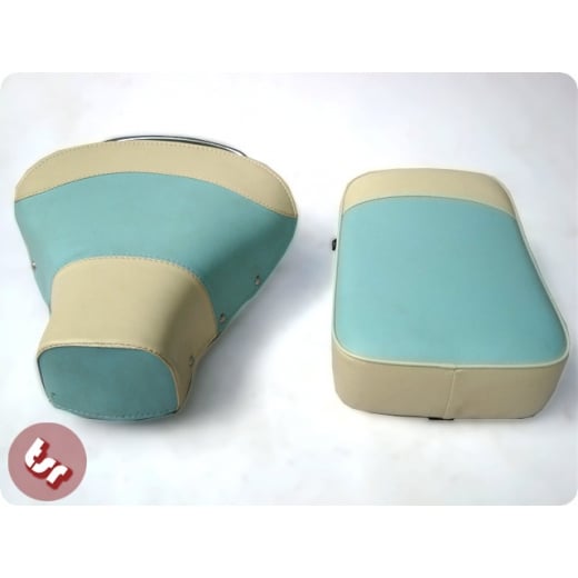 VESPA TSR Front Saddle with Rear Seat Baby Blue Cream 2 Tone VBB/PX/SPRINT