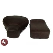 VESPA TSR Front Saddle with Rear Seat Dark Brown VBB/PX/SPRINT/SUPER