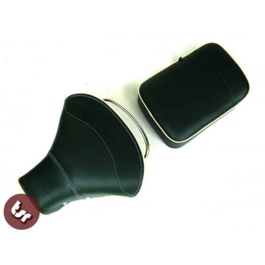 VESPA TSR Front Saddle with Rear Seat Dark Green/Cream VBB/PX/SPRINT