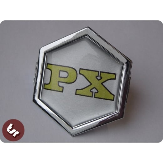 VESPA TSR Horncast Hex Clip Badge PX/LML Gold Letters