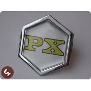 VESPA TSR Horncast Hex Clip Badge PX/LML Gold Letters