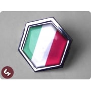VESPA TSR Horncast Hex Clip Badge PX/LML Italy Flag