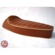 VESPA TSR Super Sport Cafe Racer Seat Brown/Tan/Cream Sprint/Super/PX/LML/VBB