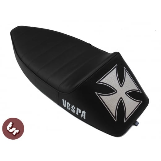 VESPA TSR Zero Cafe Racer Seat PX/T5/LML Hot Rod Iron Cross 125/150/200 EFL/DISC