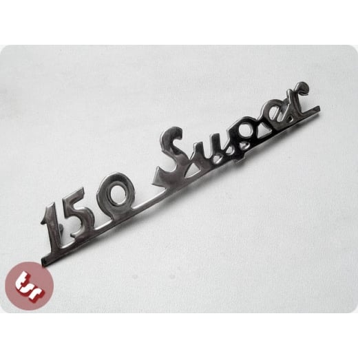VESPA VBC Rear Frame Badge '150 Super' Chrome