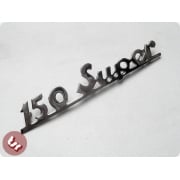 VESPA VBC Rear Frame Badge '150 Super' Chrome