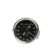 VINTAGE SMITHS 0-120 MPH Black Speedometer ROYAL ENFIELD BSA NORTON