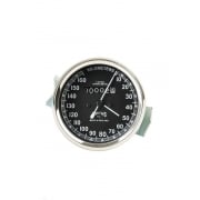 VINTAGE SMITHS 0-160 KPH Black Speedometer ROYAL ENFIELD BSA NORTON