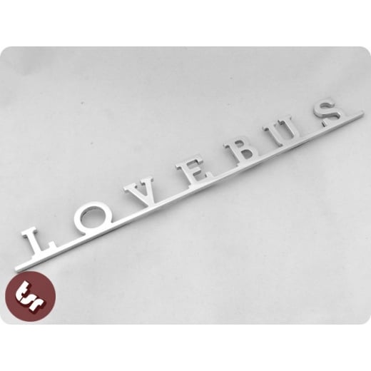 Volkswagen LOVEBUS Camper Van Type 2 VW Bus Kombi CNC Billet Badge/Emblem T2