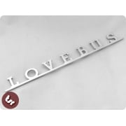 Volkswagen LOVEBUS Camper Van Type 2 VW Bus Kombi CNC Billet Badge/Emblem T2