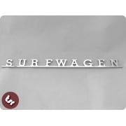 Volkswagen SURFWAGEN Camper Van Type 2 VW Bus Kombi CNC Billet Badge/Emblem T2