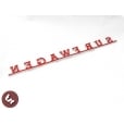 Volkswagen SURFWAGEN Camper Van Type 2 VW Bus Kombi CNC Billet Badge/Emblem T2
